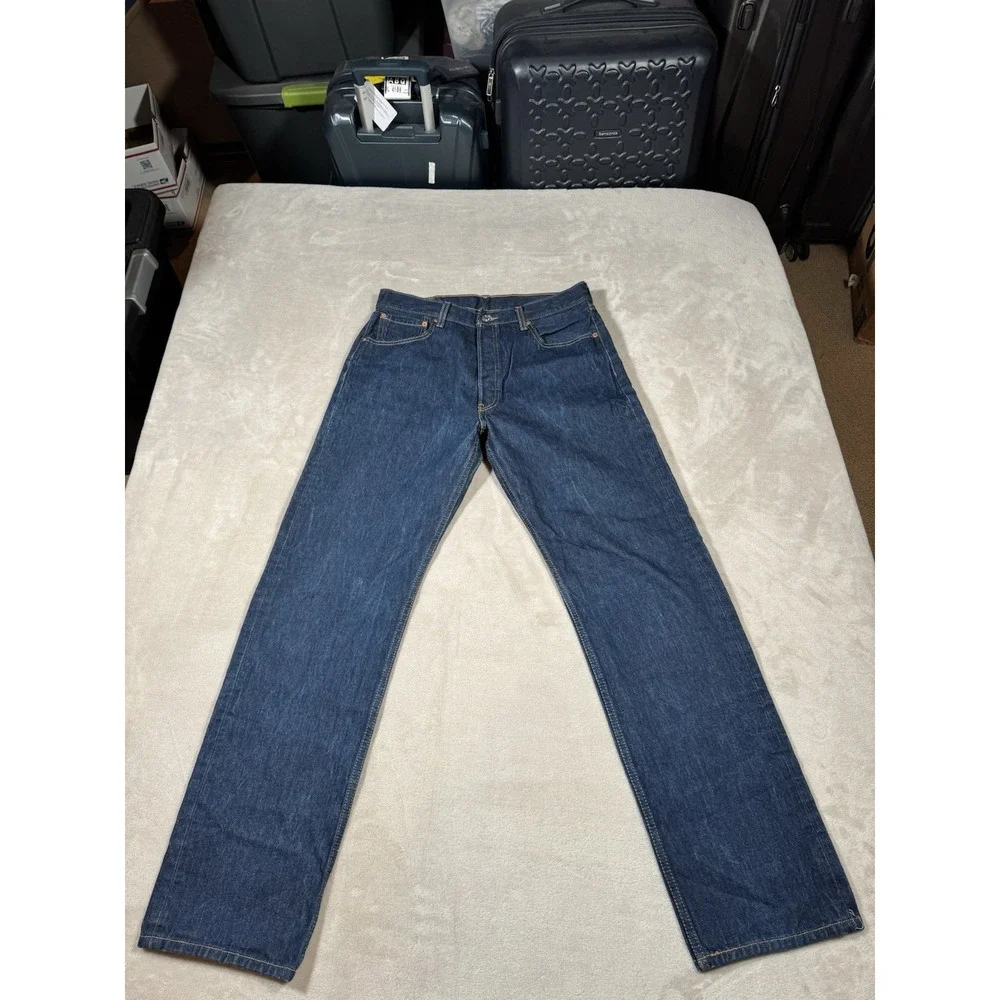 Vintage Levis 501xx Jeans Size 35x36 (Fit 32x33) Blue Button Fly Y2K 2000s